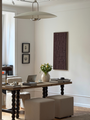 Duża Lampa Wisząca CARA - Polerowany Nikiel |  Ralph Lauren Home  - Ekspozycja