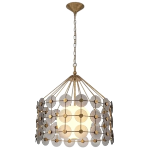 Lampa Wisząca MERIDIAN L - Przecierane Złoto