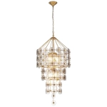 Lampa Wisząca MERIDIAN XL - Przecierane Złoto