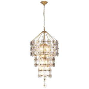 Lampa Wisząca MERIDIAN XL - Przecierane Złoto