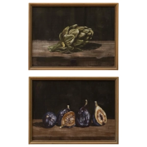 Zestaw 2 Grafik FRUITS 60x45cm