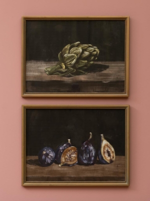 Zestaw 2 Grafik FRUITS 60x45cm