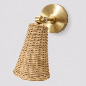Rattanowy Regulowany Kinkiet PORTUGAL 