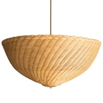 Duża Rattanowa Lampa Wisząca BRAGA - Natural