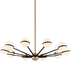 Lampa Wisząca ACE XXL - Brąz & Szczotkowany Mosiądz