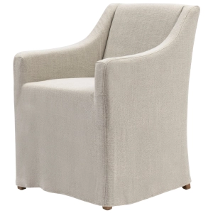  Krzesło Tapicerowane z Podłokietnikami CORIZONE Loose - Mouliné Linen