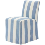  Krzesło Tapicerowane z Podłokietnikami CORIZONE - Loose Striped Cover with Wheels