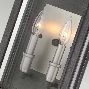 Lampa Ścienna VIGO L - Postarzany Cynk & Antyczny Nikiel