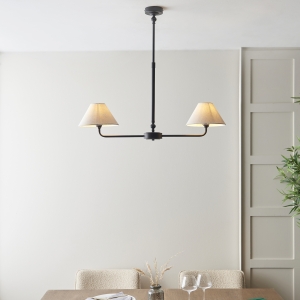 Podłużna Lampa Wisząca ESTELLE - Matowa Czerń