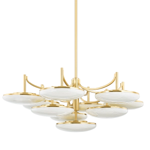 Duża Lampa Wisząca VIRENA - Postarzany Mosiądz