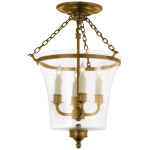 Lampa Półprzysufitowa SUSSEX - Antyczny Polerowany Mosiądz | Chapman & Myers 