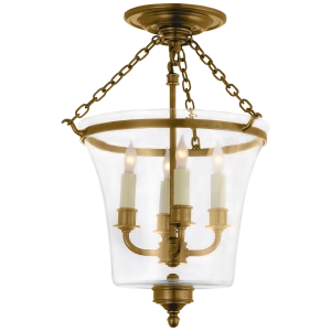 Lampa Półprzysufitowa SUSSEX - Antyczny Polerowany Mosiądz | Chapman & Myers 