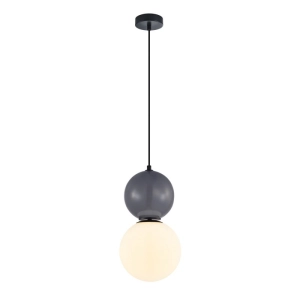 Lampa Wisząca NESSA L - Ciemno Szary 