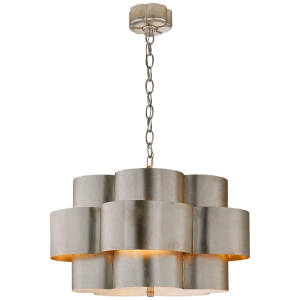 Lampa Wisząca ARABELLE - Postarzane Srebro Płatkowe | Aerin