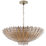 Lampa Wisząca HAMPTON L - Burnished Silver Leaf | Aerin 