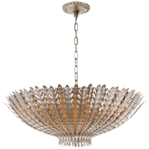 Lampa Wisząca HAMPTON L - Burnished Silver Leaf | Aerin 