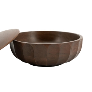 Misa Dekoracyjna z Pokrywką TERRA M - Dark Brown