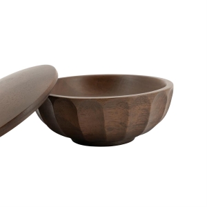 Misa Dekoracyjna z Pokrywką TERRA S - Dark Brown 