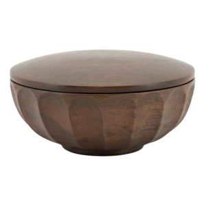 Misa Dekoracyjna z Pokrywką TERRA S - Dark Brown 