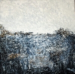 Obraz ASTRACT Blue White I 60x60