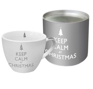 Kubek KEEP CALM AT CHRISTMAS Silver XL