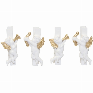 Komplet 4 spinaczy choinkowych ANGELS